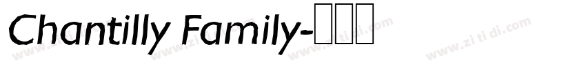 Chantilly Family字体转换